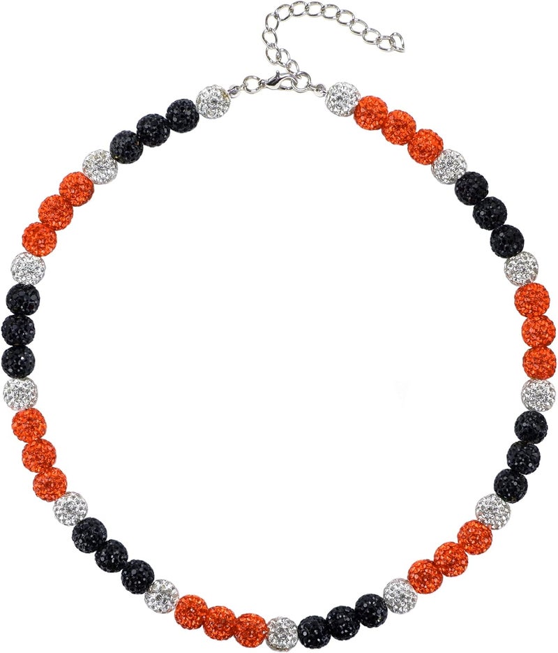 SUPBOMM Baseball Ice Necklace, Bling Beaded Necklaces, Drip Chain, League Team Colors Gifts for Men - Image 1